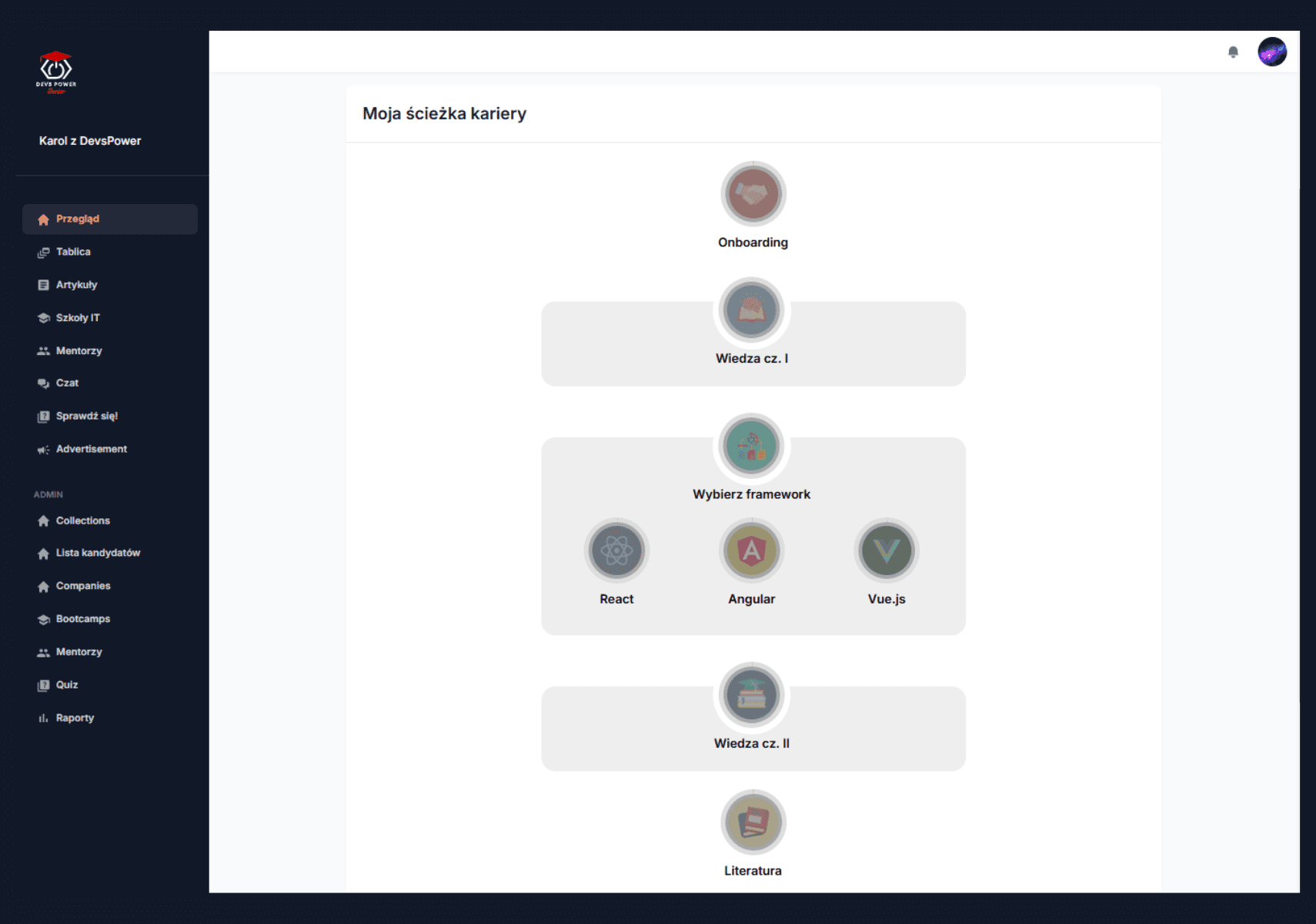 DevsPower Junior - view of walla with posts