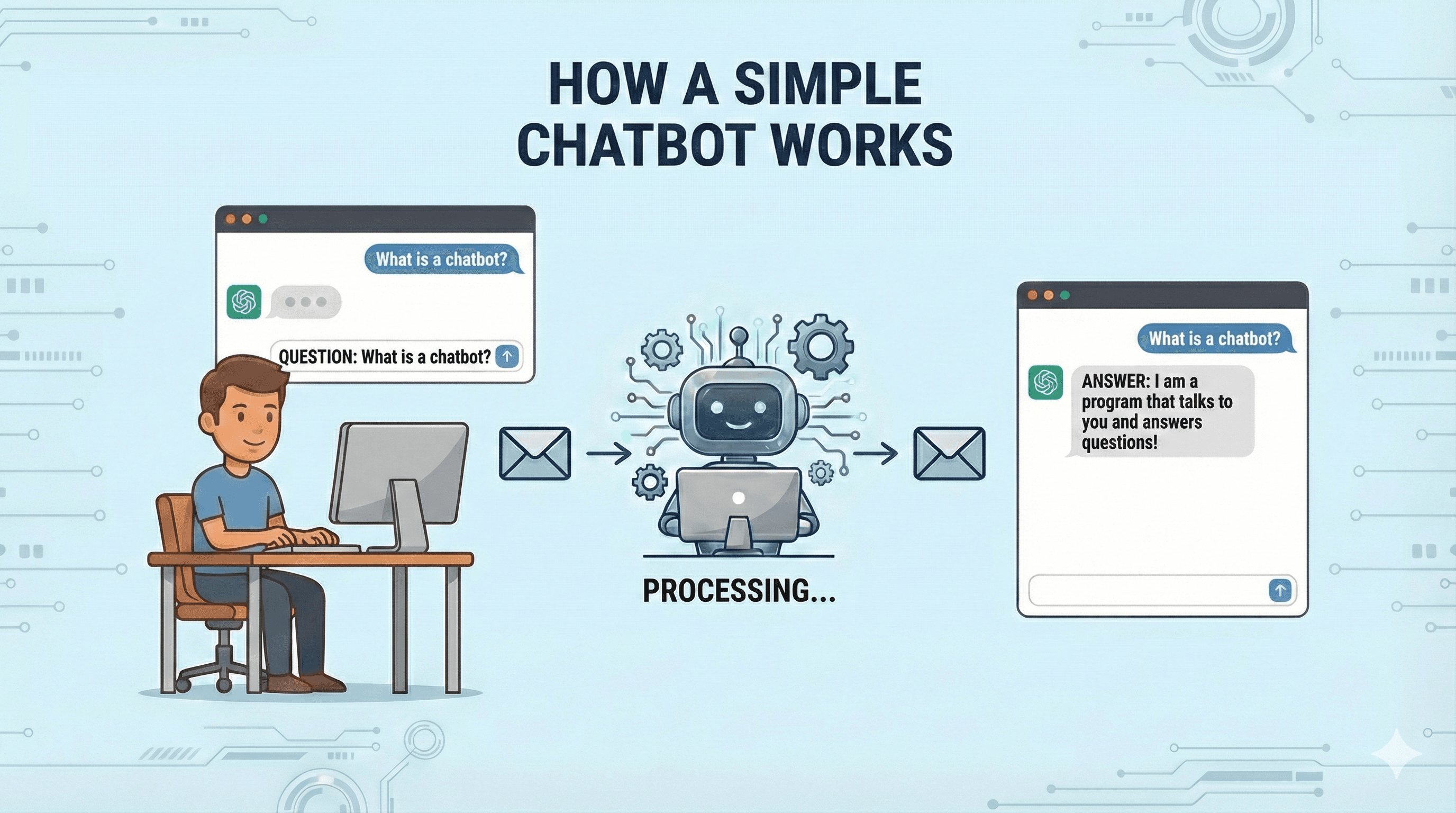 How does a chatbot work?